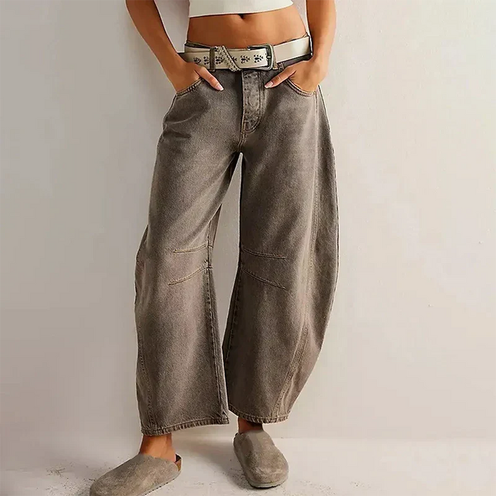 Nora | Damen Barrel-Leg High-Waist Jeans