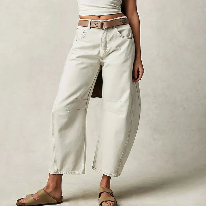 Nora | Damen Barrel-Leg High-Waist Jeans
