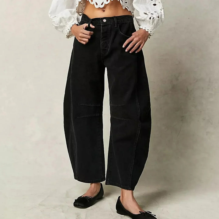Nora | Damen Barrel-Leg High-Waist Jeans