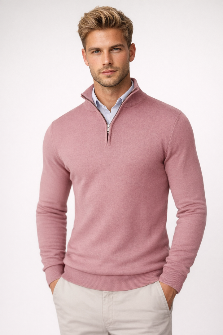 Oliver | Herren Halbzip Strickpullover