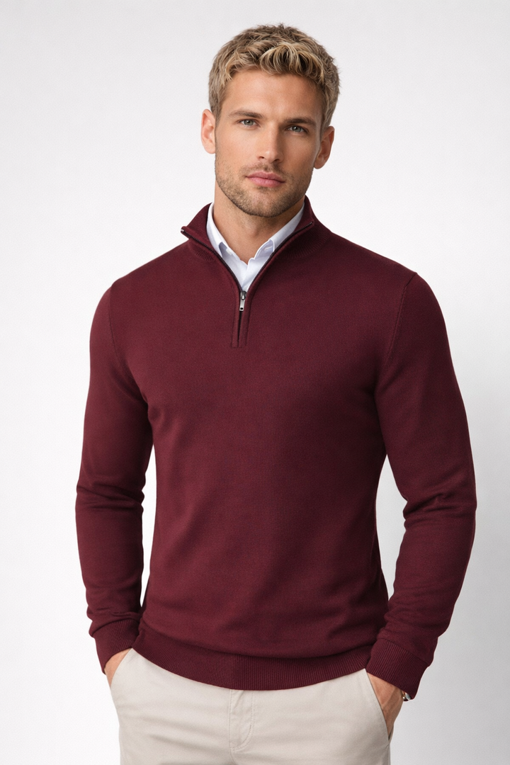 Oliver | Herren Halbzip Strickpullover