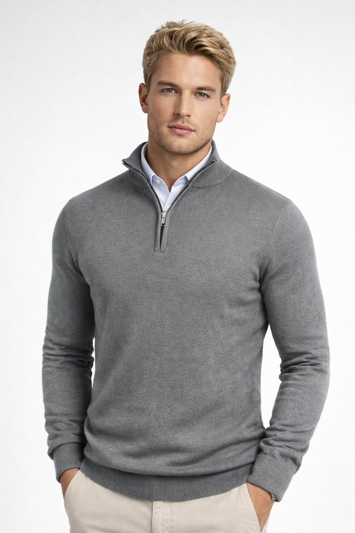 Oliver | Herren Halbzip Strickpullover