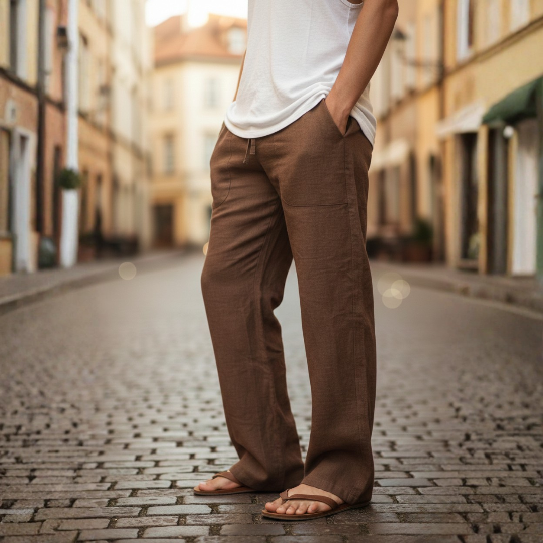 Orsino | Herren Weite Schlupfhose mit Kordelzug