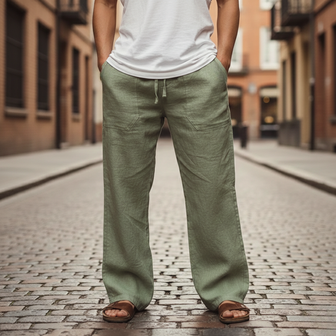 Orsino | Herren Weite Schlupfhose mit Kordelzug