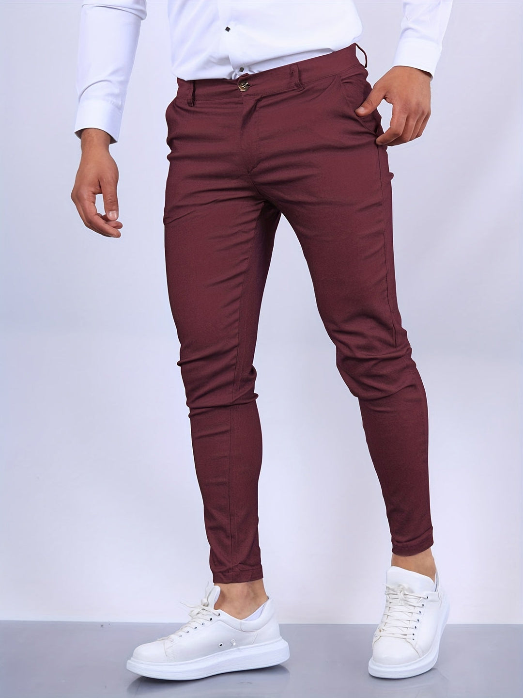 Penn | Herren Slim Fit Chinohose mit Stretch