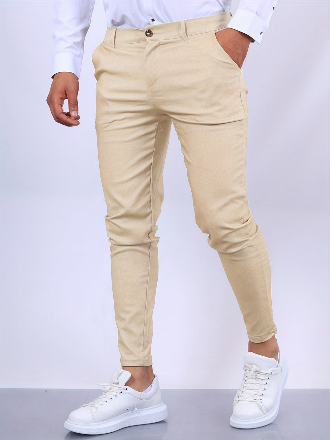 Penn | Herren Slim Fit Chinohose mit Stretch