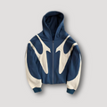 Peter | Herren Trendiger Flammen Zip Hoodie