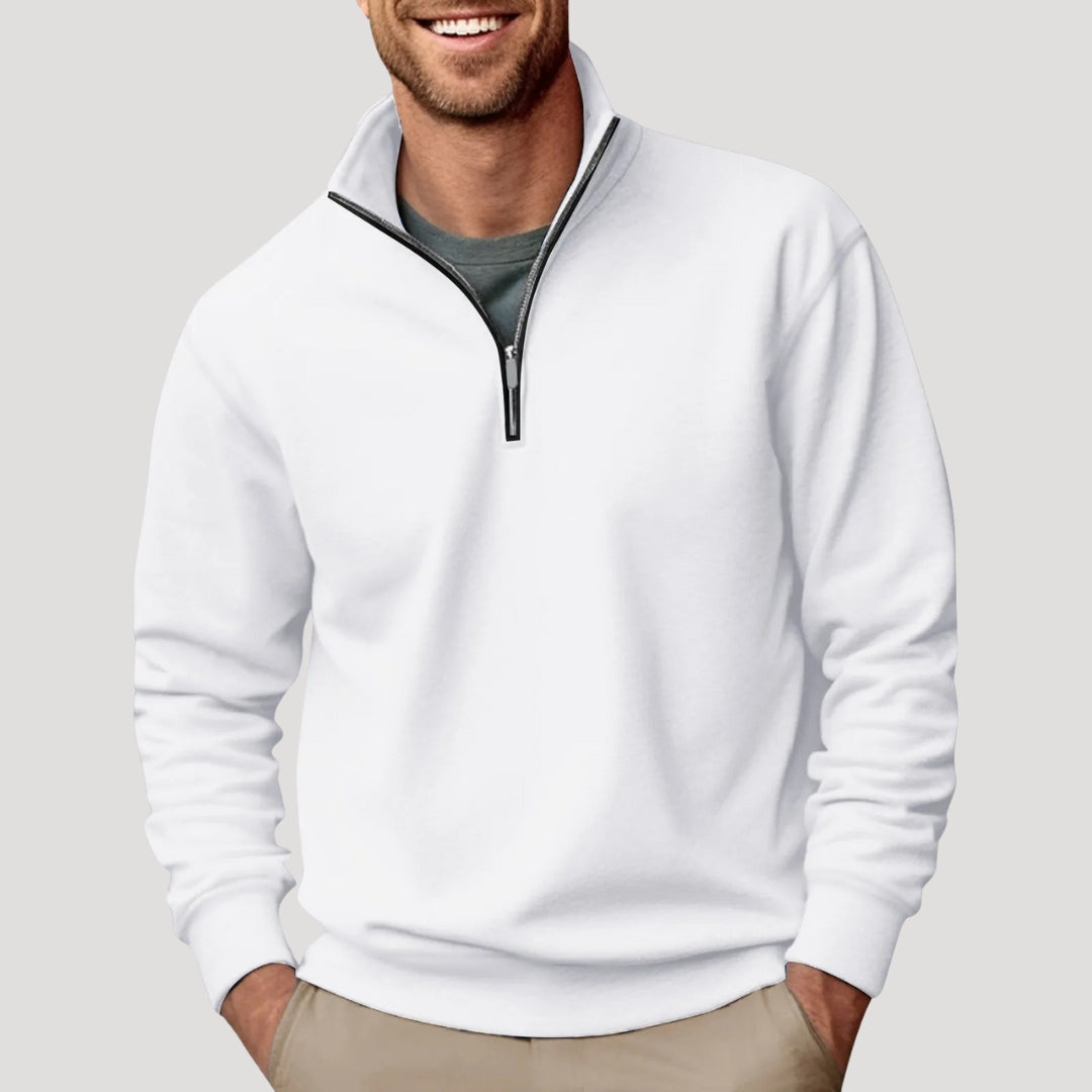 Philipp | Herren Klassischer Viertelzip Pullover