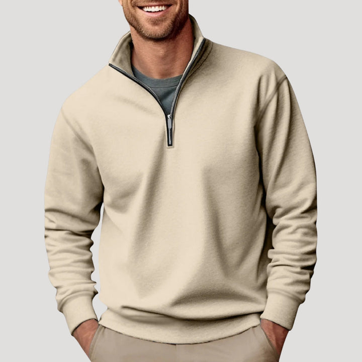 Philipp | Herren Klassischer Viertelzip Pullover