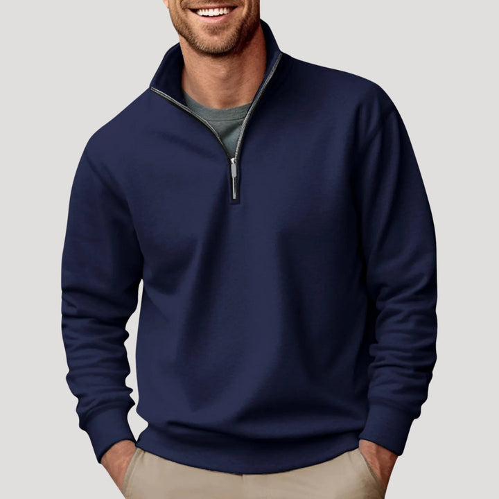 Philipp | Herren Klassischer Viertelzip Pullover