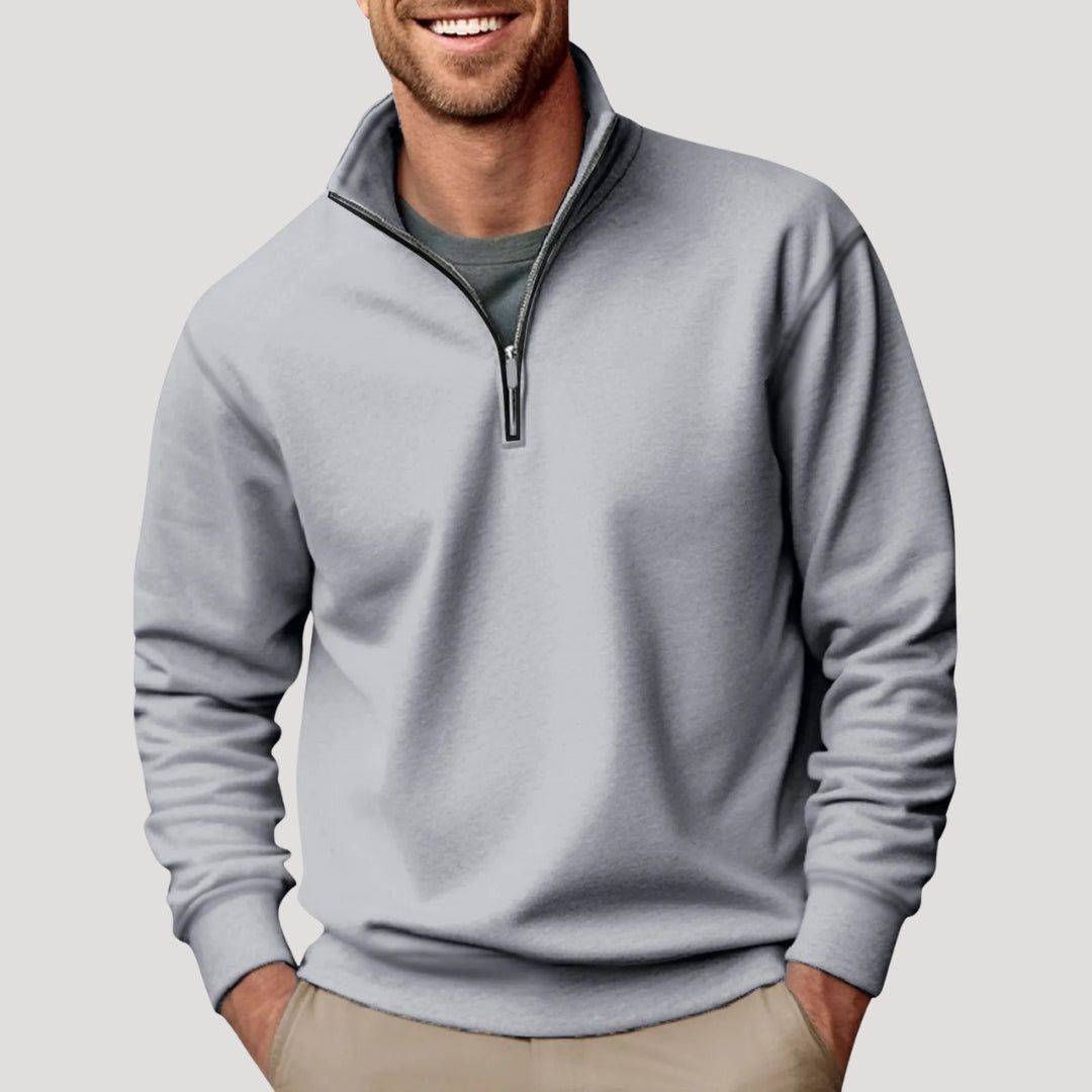 Philipp | Herren Klassischer Viertelzip Pullover