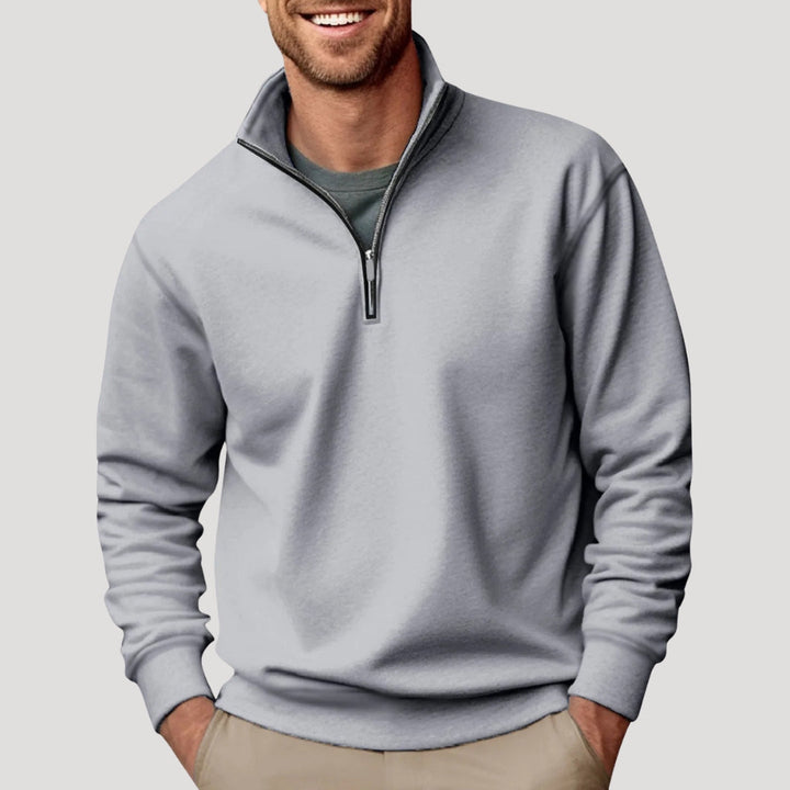Philipp | Herren Klassischer Viertelzip Pullover