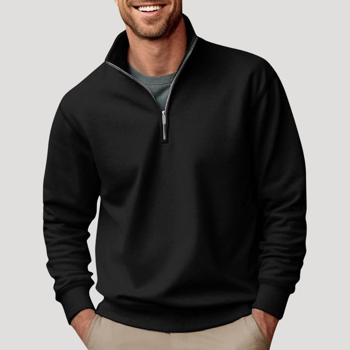 Philipp | Herren Klassischer Viertelzip Pullover