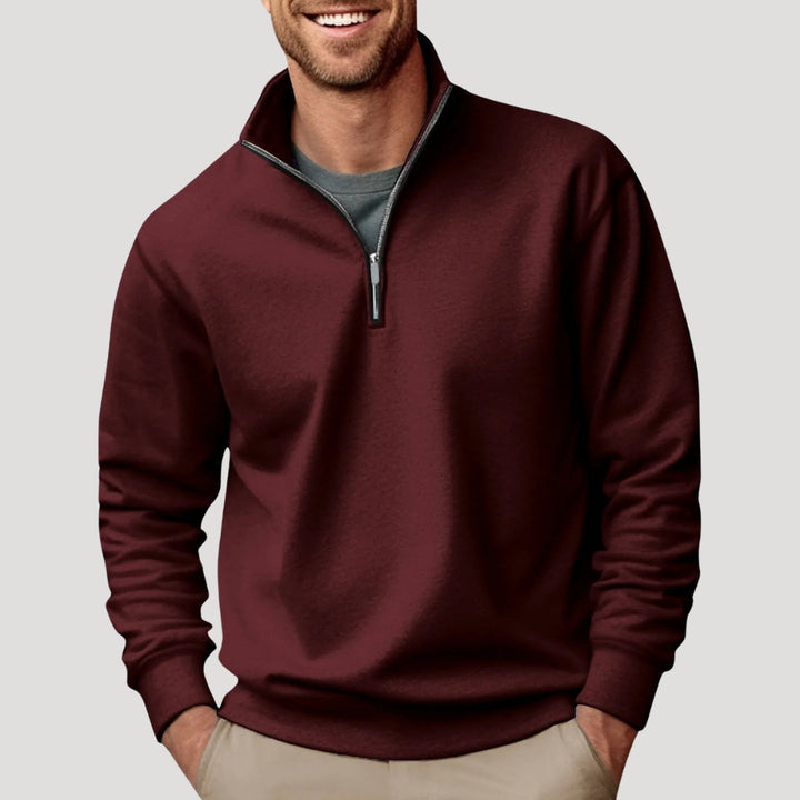 Philipp | Herren Klassischer Viertelzip Pullover