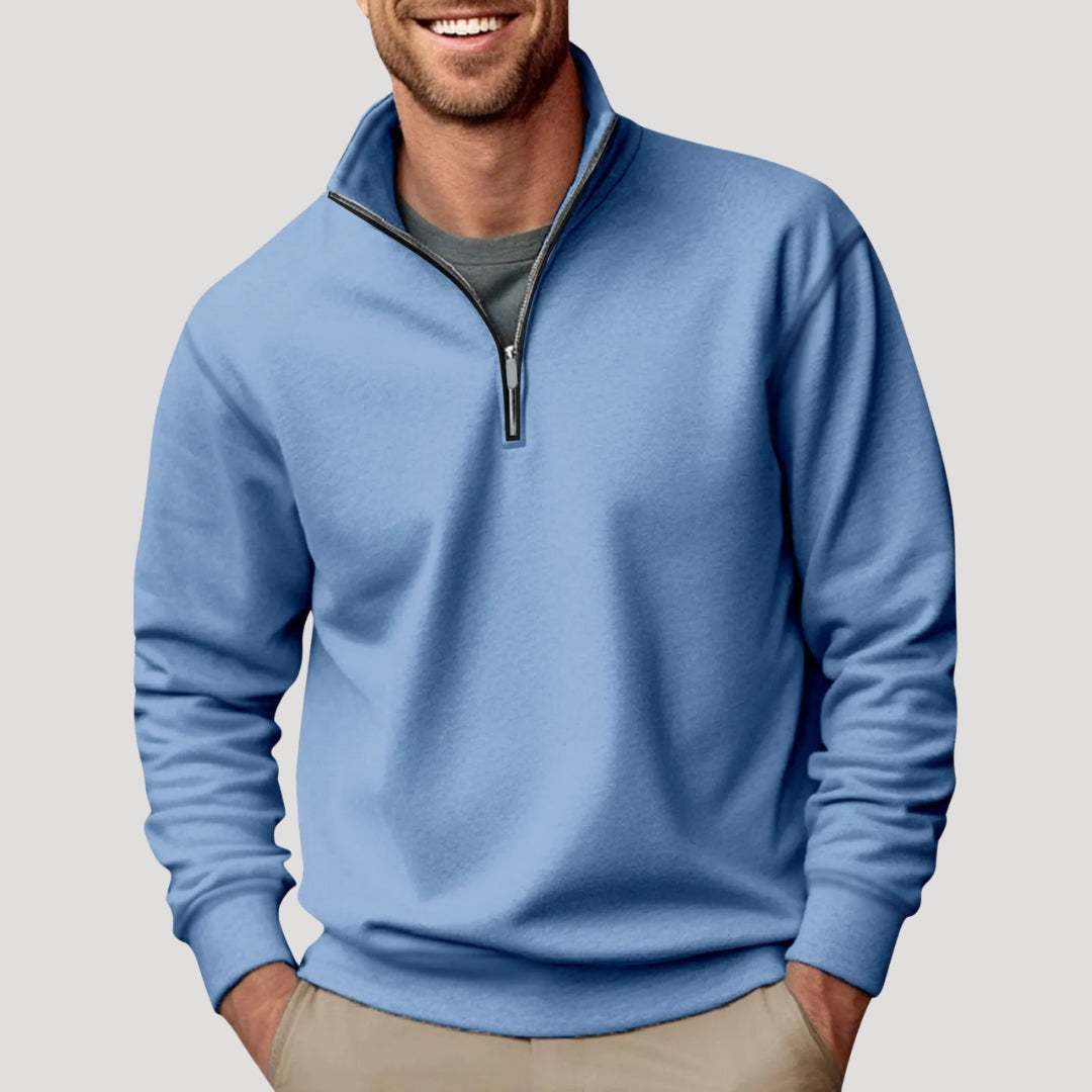 Philipp | Herren Klassischer Viertelzip Pullover