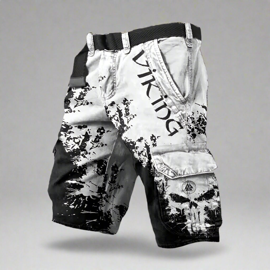 Ragnar | Herren Statement Print Street Cargo Shorts