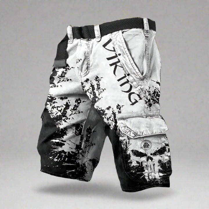Ragnar | Herren Statement Print Street Cargo Shorts