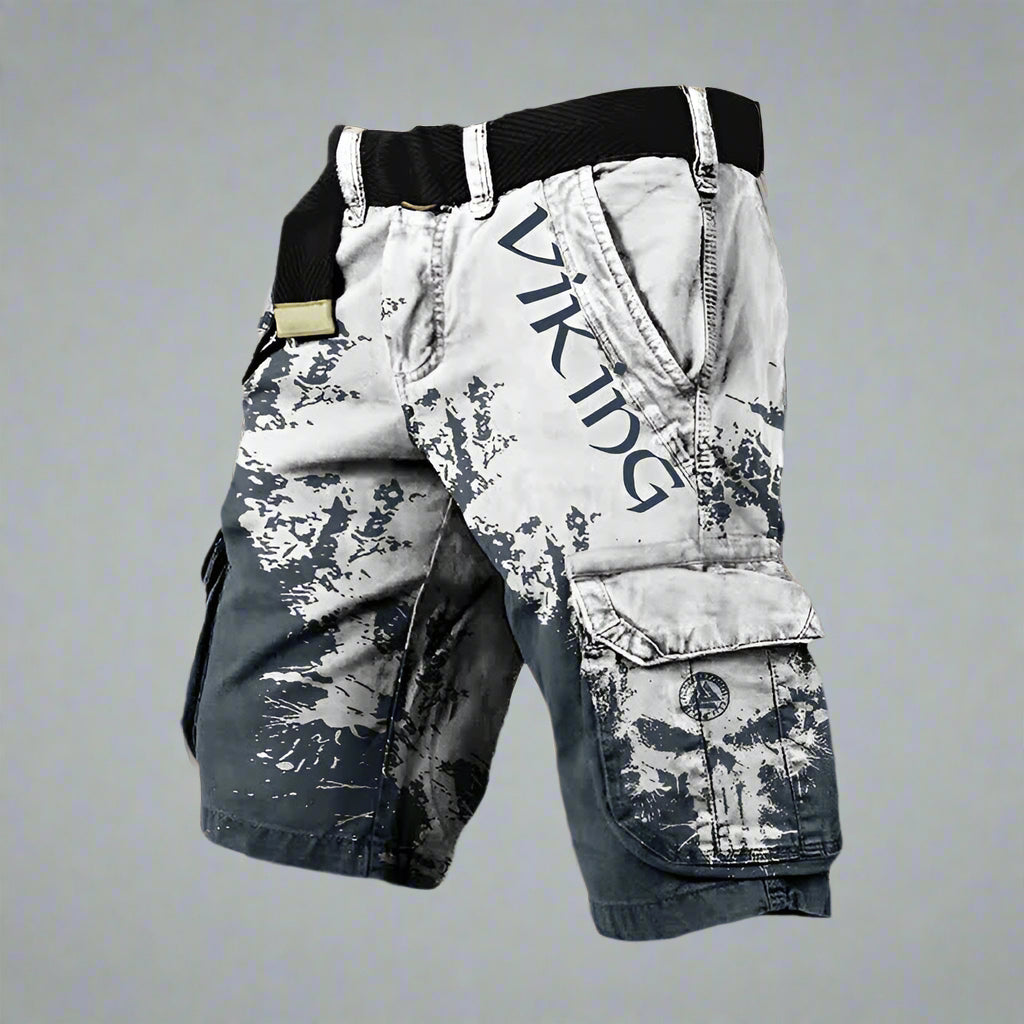 Ragnar | Herren Statement Print Street Cargo Shorts