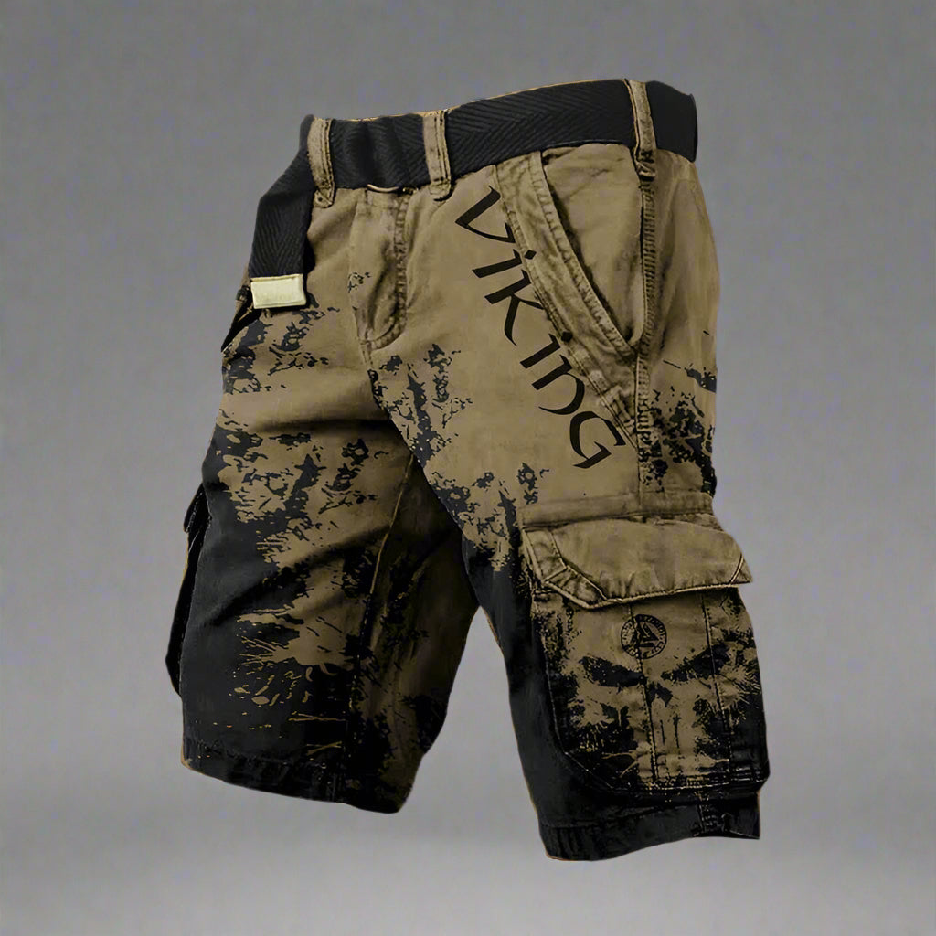 Ragnar | Herren Statement Print Street Cargo Shorts