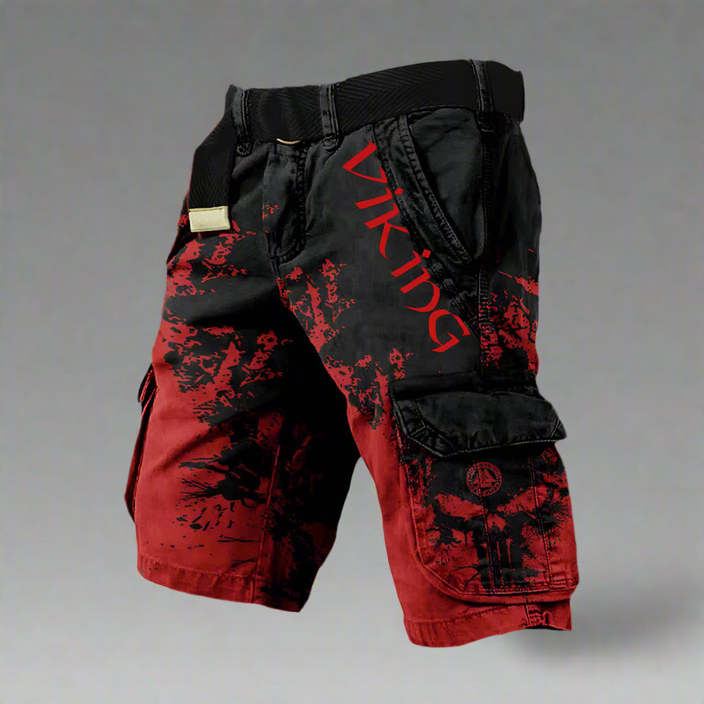 Ragnar | Herren Statement Print Street Cargo Shorts