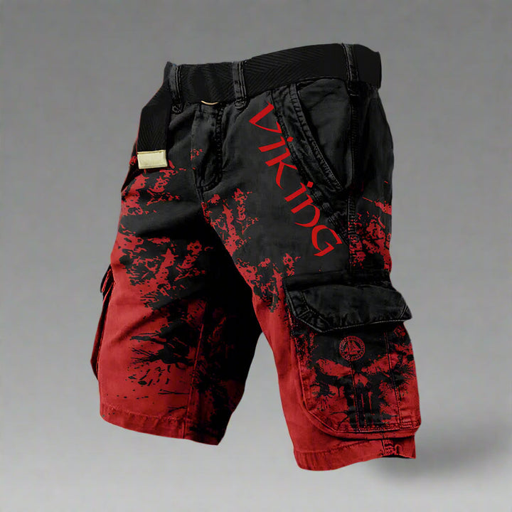 Ragnar | Herren Statement Print Street Cargo Shorts