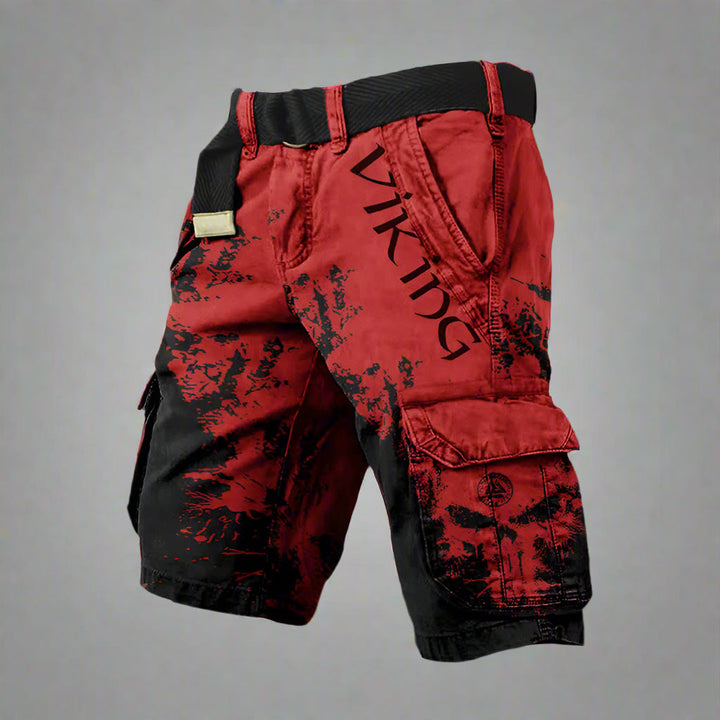 Ragnar | Herren Statement Print Street Cargo Shorts