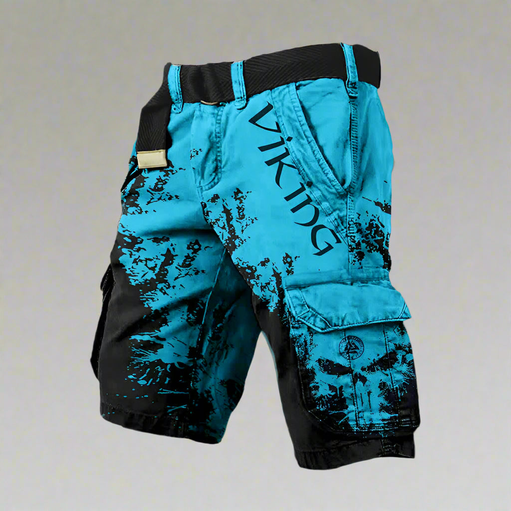 Ragnar | Herren Statement Print Street Cargo Shorts