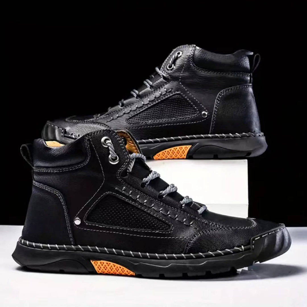 Ranger | Herren Outdoor Lederstiefel mit Profilsohle