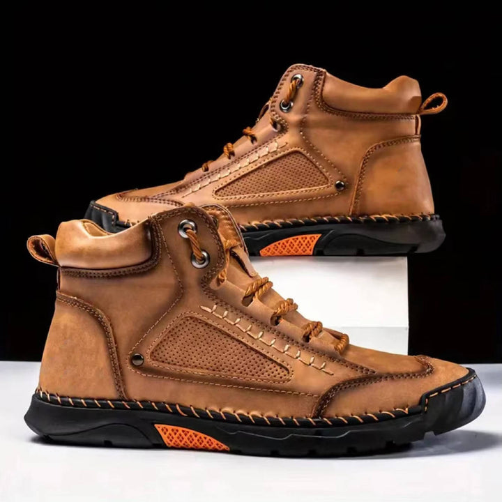 Ranger | Herren Outdoor Lederstiefel mit Profilsohle