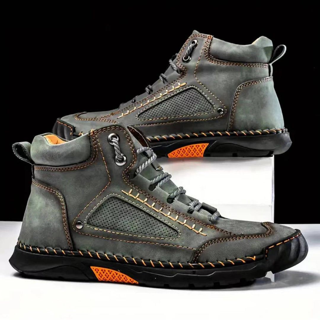 Ranger | Herren Outdoor Lederstiefel mit Profilsohle