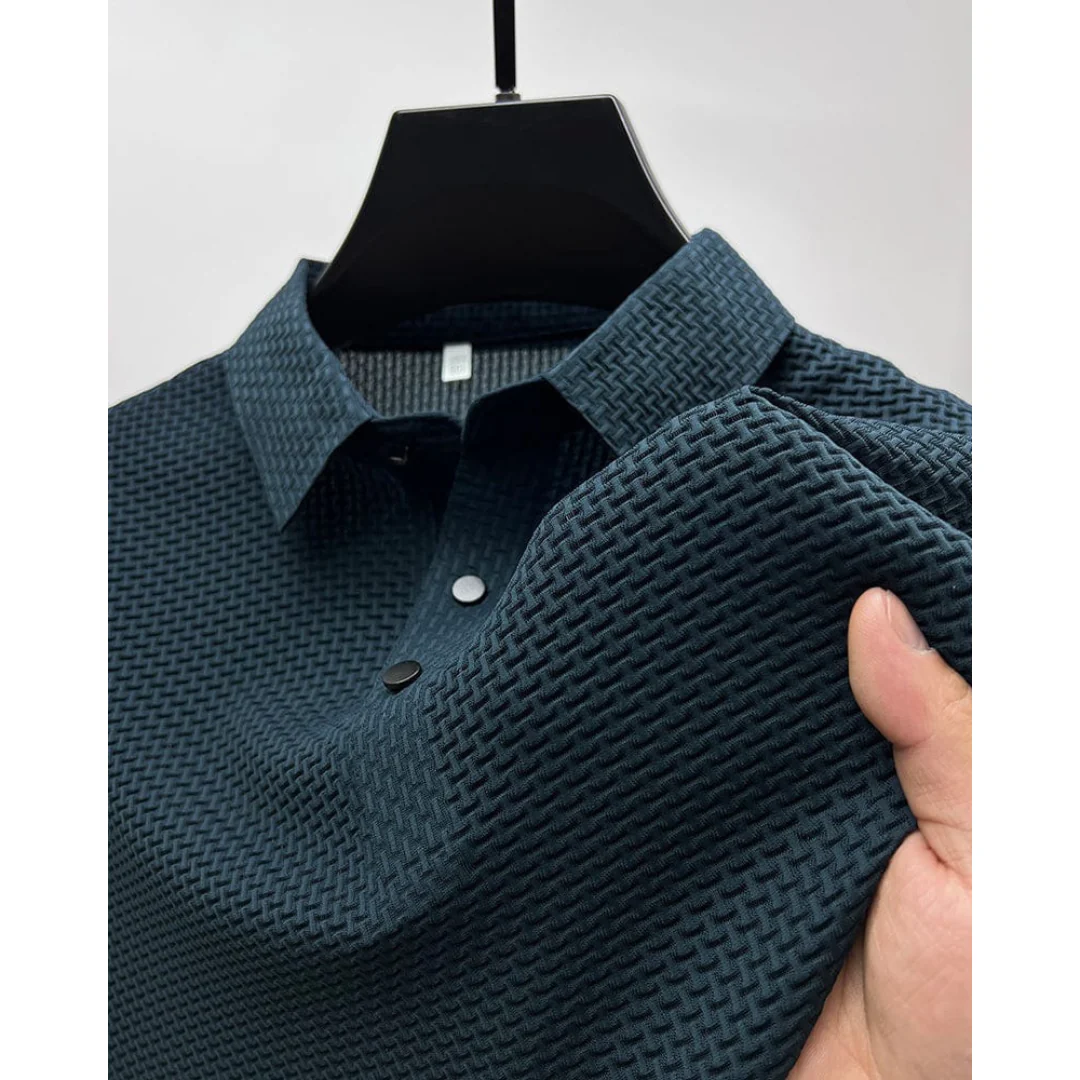 Raphael | Herren Strukturiertes Freizeit Poloshirt