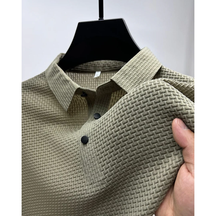 Raphael | Herren Strukturiertes Freizeit Poloshirt