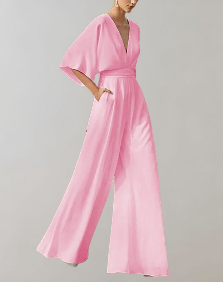 Reva | Damen Festlicher Weites-Bein Jumpsuit