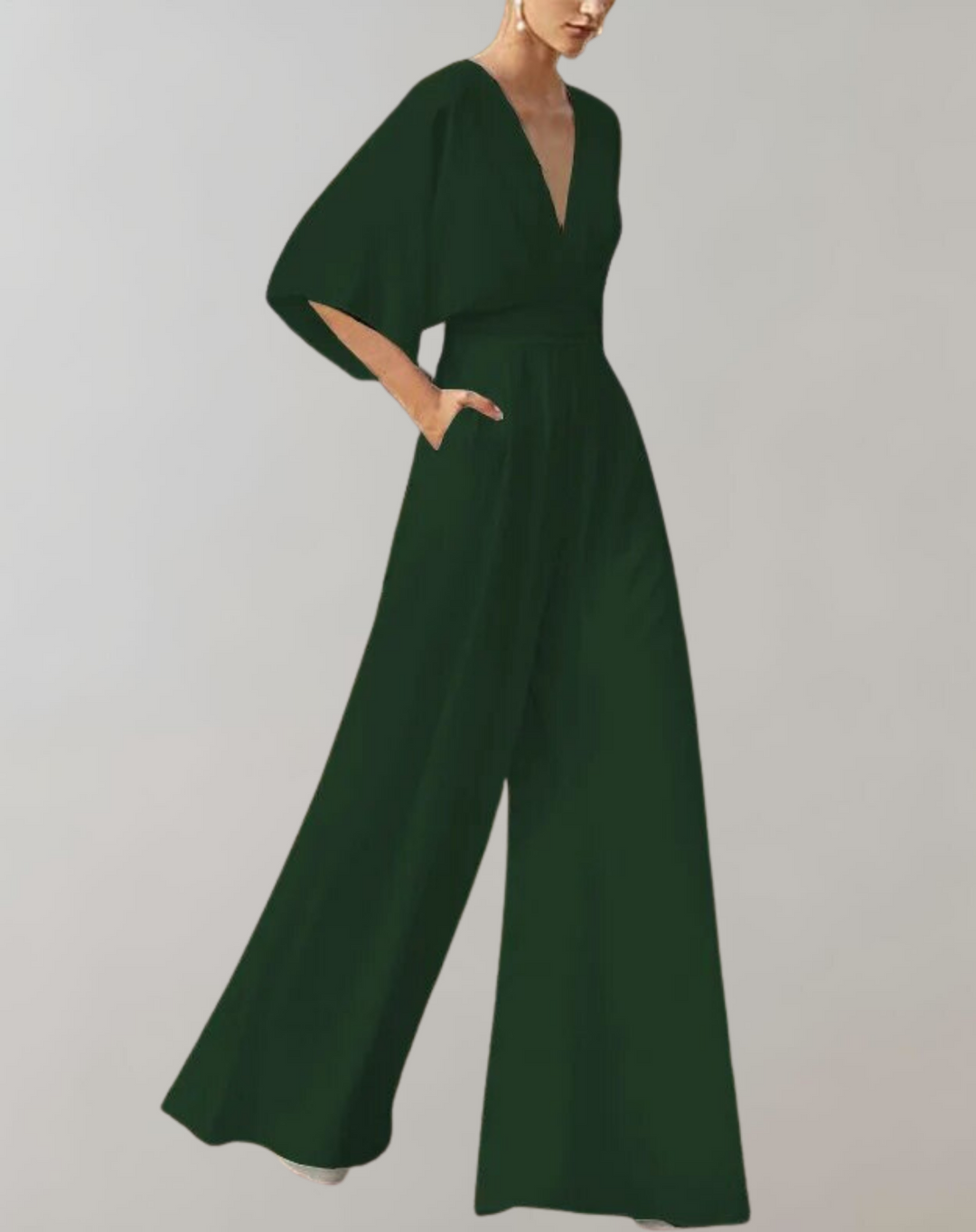Reva | Damen Festlicher Weites-Bein Jumpsuit