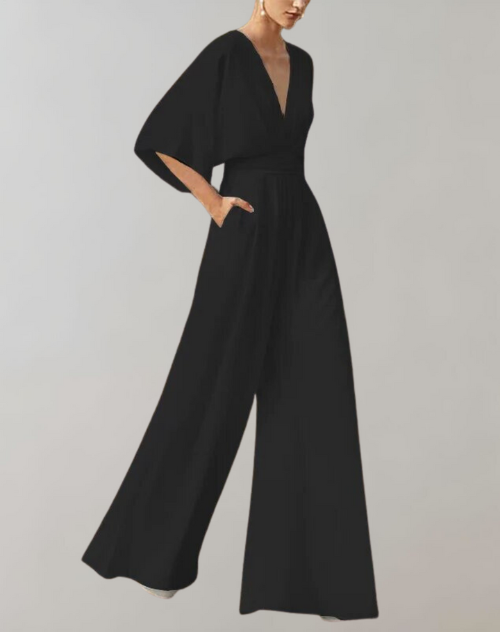 Reva | Damen Festlicher Weites-Bein Jumpsuit