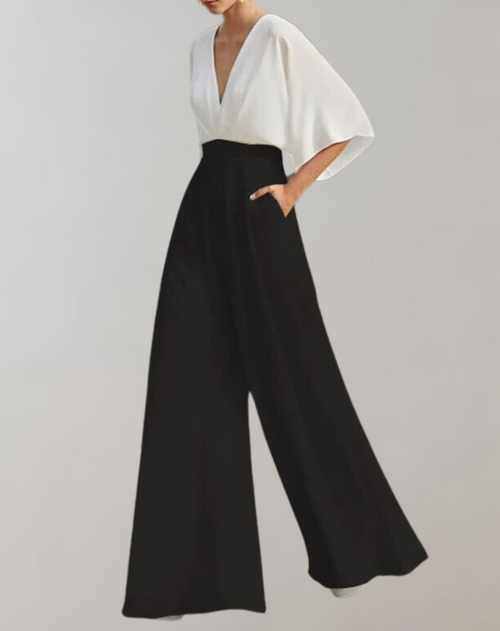 Reva | Damen Festlicher Weites-Bein Jumpsuit