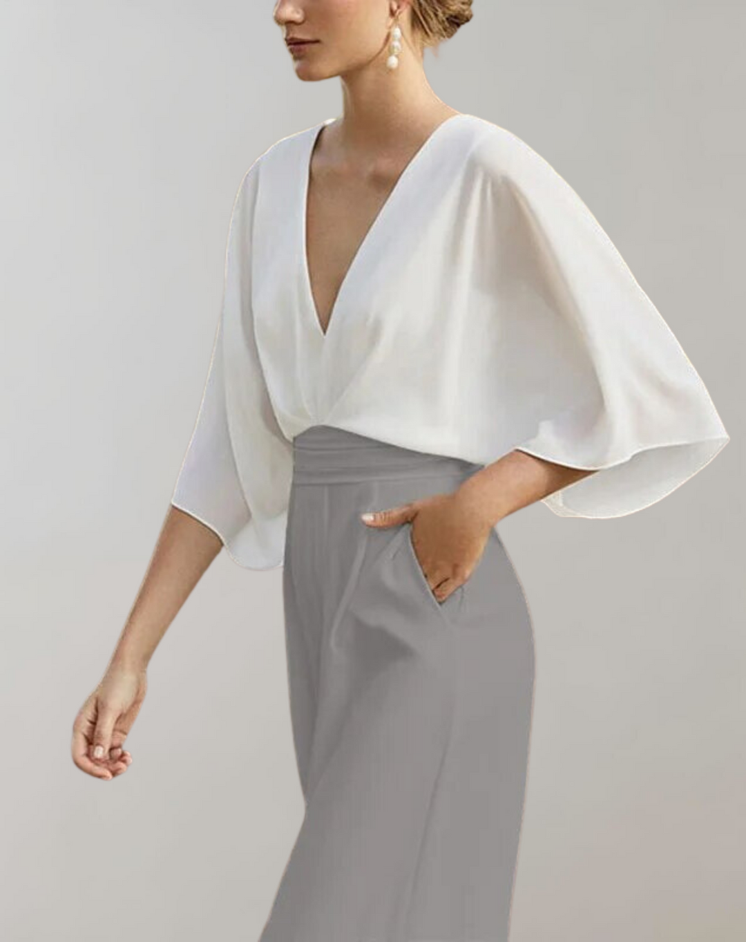 Reva | Damen Festlicher Weites-Bein Jumpsuit