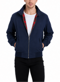 Rex | Herren klassische Harrington Jacke mit Tartan-Futter