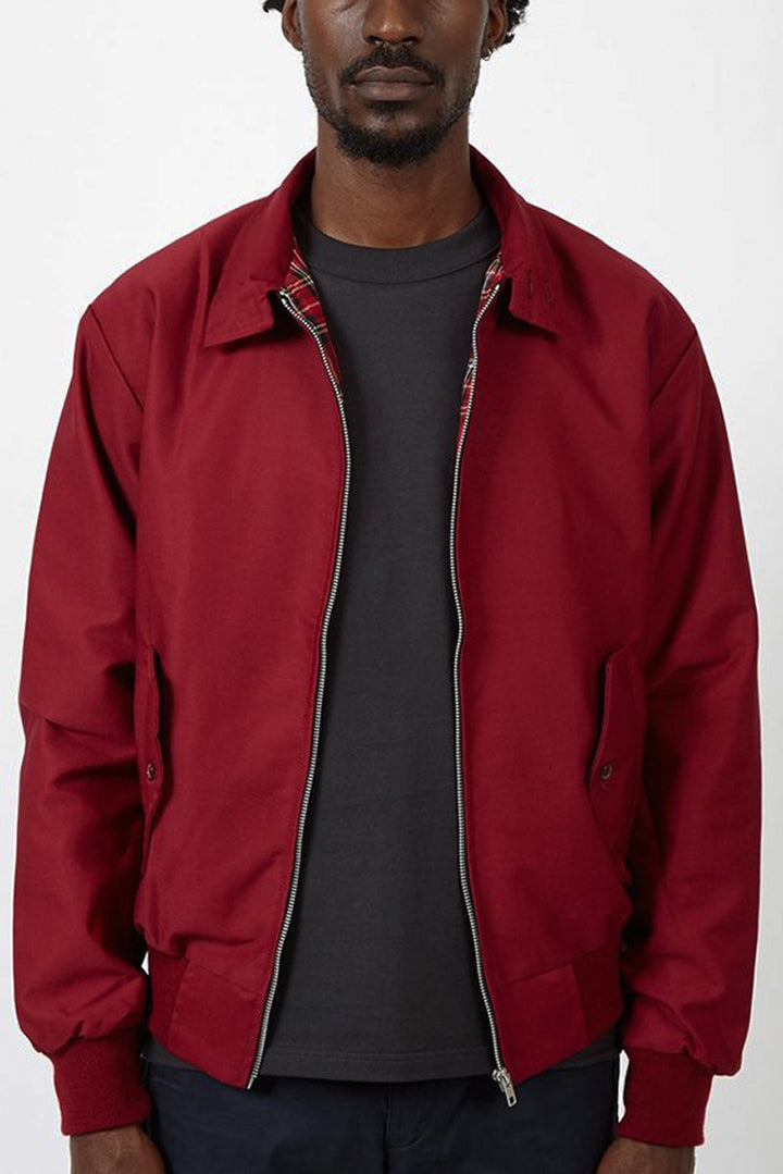 Rex | Herren klassische Harrington Jacke mit Tartan-Futter