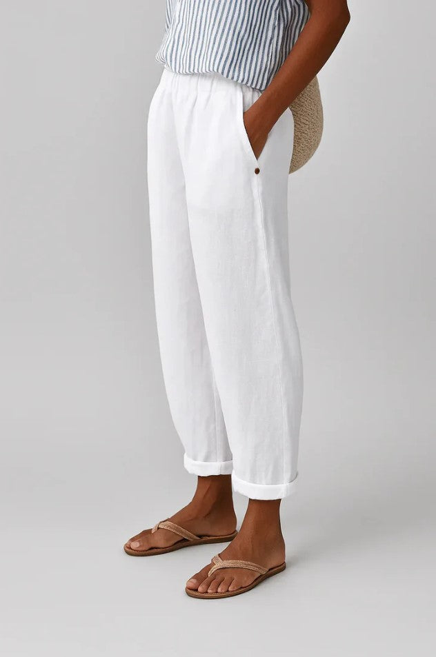 Romy | Damen Lässige Sommer Hose mit Tunnelzug
