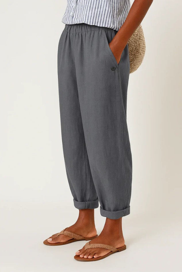 Romy | Damen Lässige Sommer Hose mit Tunnelzug