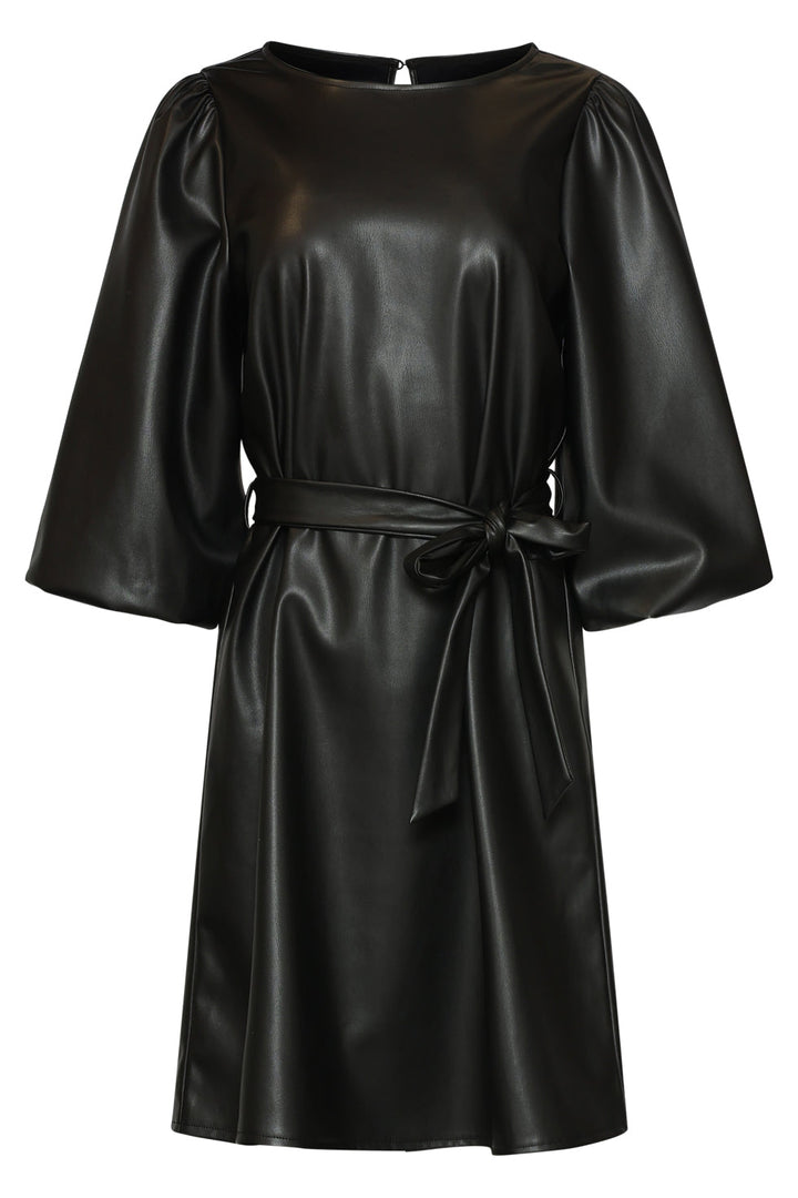 Romy Damen Minikleid mit Ballonärmeln und Schleifengürtel