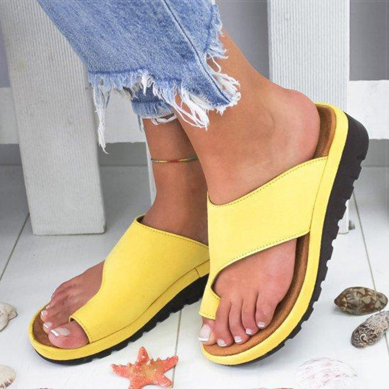 Rosalie | Damen Orthopädische Keilabsatz Riemchensandalen