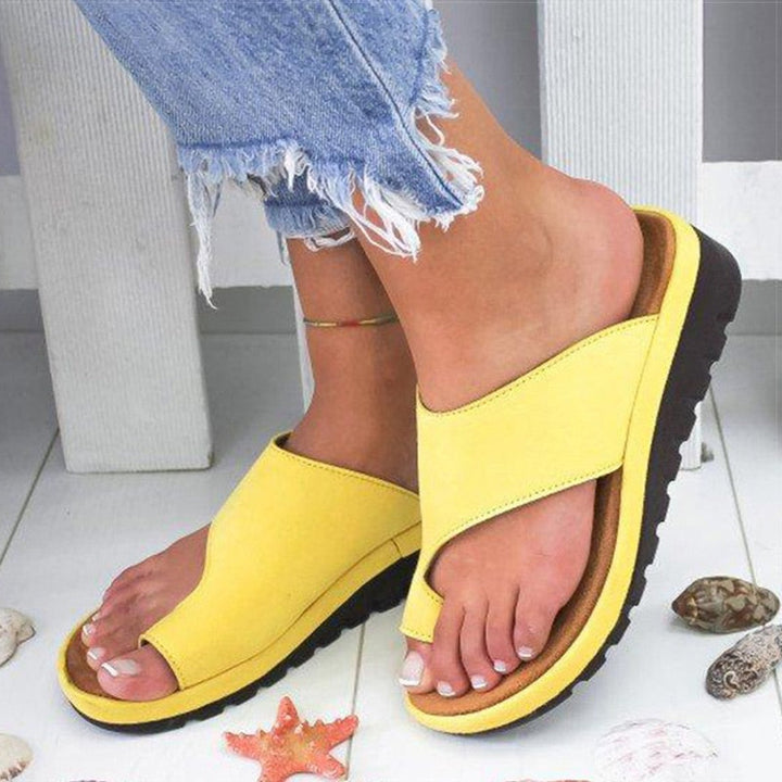Rosalie | Damen Orthopädische Keilabsatz Riemchensandalen