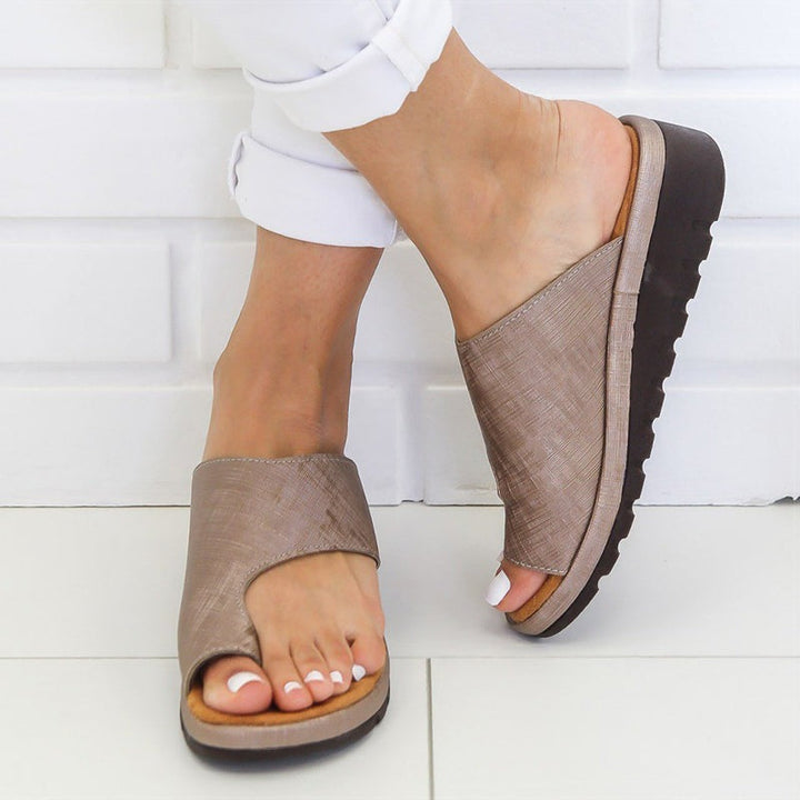 Rosalie | Damen Orthopädische Keilabsatz Riemchensandalen