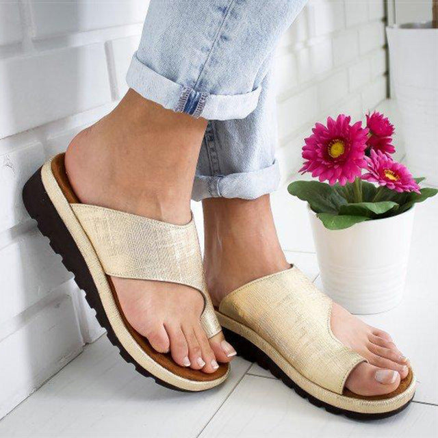Rosalie | Damen Orthopädische Keilabsatz Riemchensandalen
