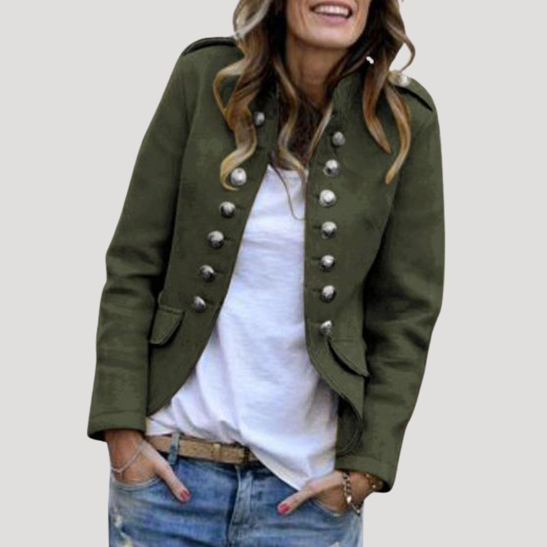 Rowena | Doppelreihige Militärjacke