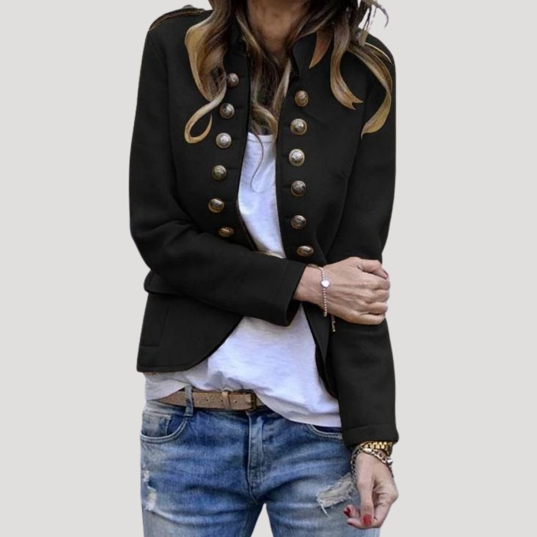 Rowena | Doppelreihige Militärjacke