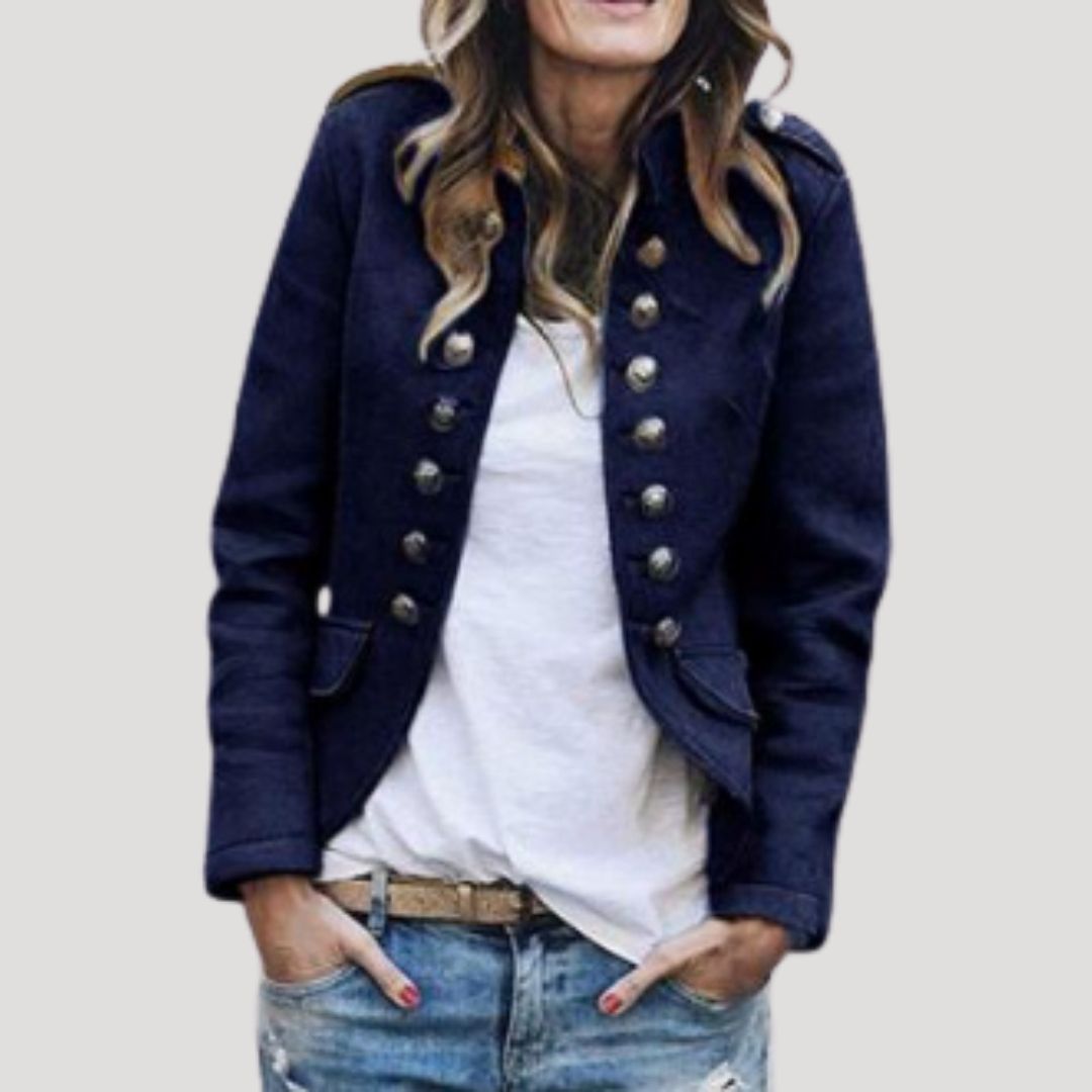 Rowena | Doppelreihige Militärjacke
