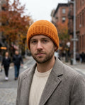 Rüdiger | Herren Grobstrick-Beanie mit breitem Umschlag